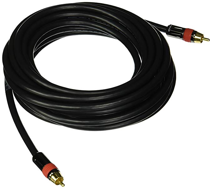 Monoprice 102683 25-Feet RG6 RCA CL2 Rated Digital Coaxial Audio Cable