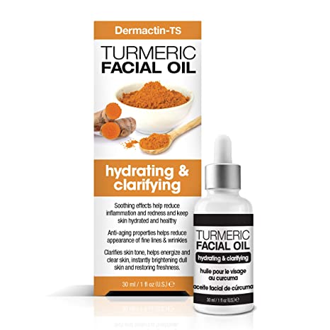 Dermactin-TS Turmeric Hydrating and Clarifying Facial Oil - Tumeric Face Oil 1 oz.