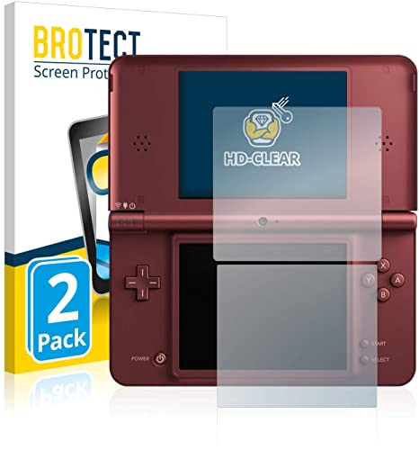 brotect 2-Pack Screen Protector compatible with Nintendo DSi XL - HD-Clear Protection Film