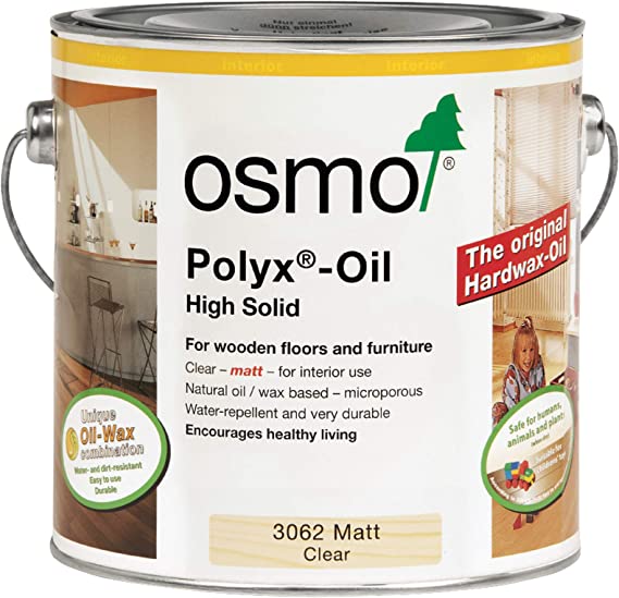 Osmo 3062 2.5 Litre Polyx Hard Wax Oil - Clear Matt