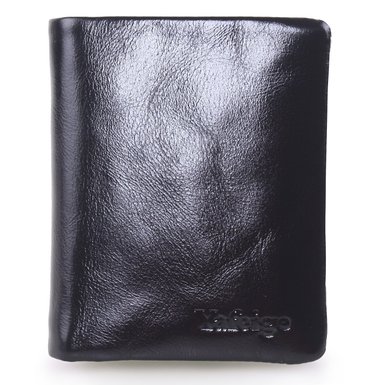 YaFeiGe Women's Mini Compact Genuine Leather Wallet with Zipper Pocket ID Window