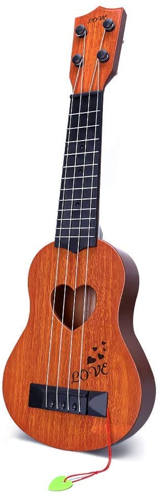 Kids Toy Classical Ukulele Guitar Musical Instrument, Brown