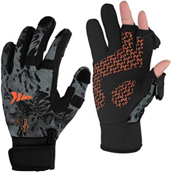 KastKing Mountain Mist Fishing Gloves – Cold Winter Weather Fishing Gloves – Fishing Gloves for Men and Women – Ideal as Ice Fishing, Photography, or Hunting Gloves