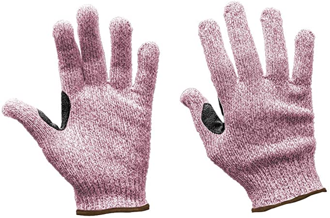 SAFE HANDLER Reinforced Cut Resistant Gloves | Touchscreen Compatible, Level 5 Cut Resistance, Ambidextrous Design, Superior Grip Strength, Pink - Small
