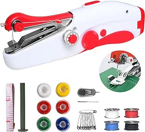 Sewing Machine, Portable Electric Handheld Sewing Machine Quick Sew For Adults, Easy To Use Suitable for Sewing Clothes, Family Travel,DIY