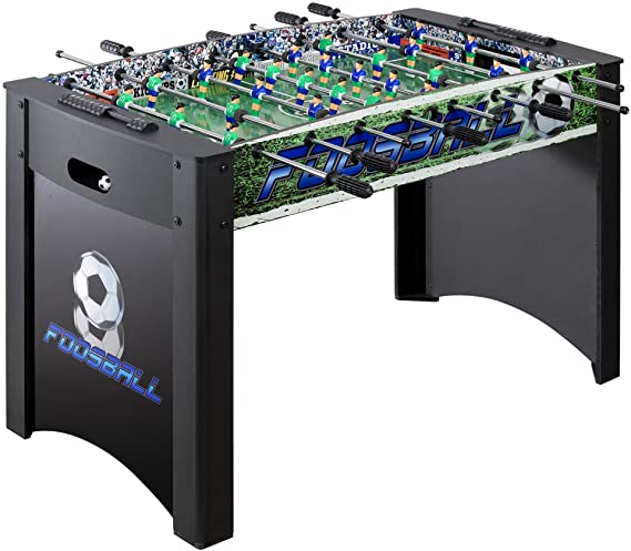 Hathaway Playoff 4’ Foosball Table, Soccer Game for Kids and Adults with Ergonomic Handles, Analog Scoring and Leg Levelers