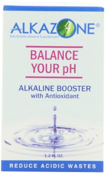 Alkazone Alkaline Booster Drops with Antioxidant 12 Fluid Ounce Pack of 2