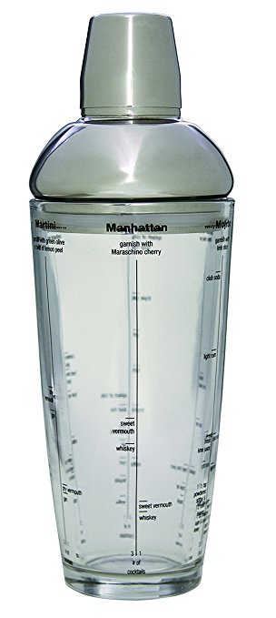 Tablecraft H2400 Boston Shaker, Gray, 24 oz