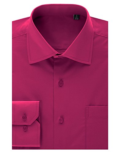 MONDAYSUIT Mens Regular Fit Dress Shirt w/ Reversible Cuff (Big&Tall Available)