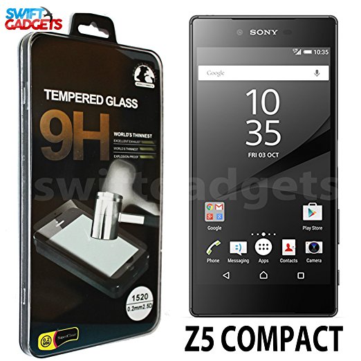 REAL TEMPERED GLASS ANTI SCRATCH SCREEN PROTECTOR FOR SONY XPERIA Z5 COMPACT/MINI 4.6"