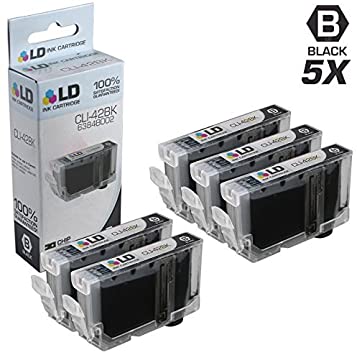 LD Compatible Ink Cartridge Replacement for Canon CLI-42BK 6384B002 (Black, 5-Pack)