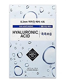 Etude House Hyaluronic Acid Mask 10 Sheets, Air Theraphy Mask (New version of I need you mask)