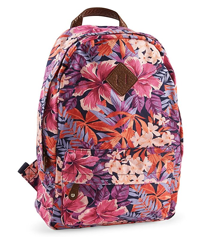 Aeropostale Womens Hibiscus Floral Backpack