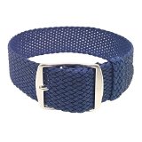 Wrist And Style Perlon Watch Strap - Dark Blue  22mm
