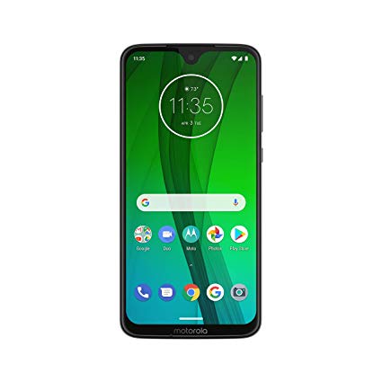 Motorola - Moto G7 with 64GB Memory Cell Phone (Unlocked) - Clear White (Renewed)