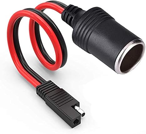 Cigarette Lighter to SAE, VONOTO 30cm 14AWG SAE to Cigarette Lighter Socket Adapter Cable