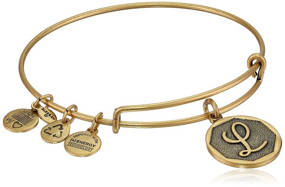 Alex and Ani Initial Expandable Wire Bangle Bracelet 25