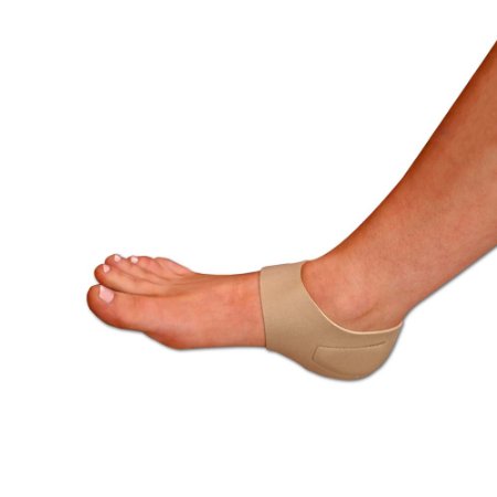 Patented Plantar Fasciitis Heel Hugger with Cold Gel Therapy for Heel Pain, Heel Spurs, Medium, Nude