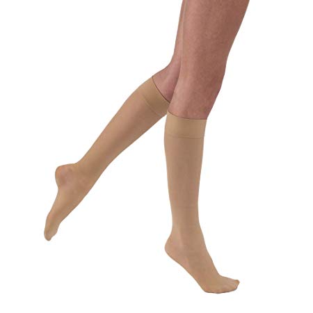 JOBST UltraSheer Medical Compression Knee High Stockings, 20-30 mmHg Medium Natural 1 Pair