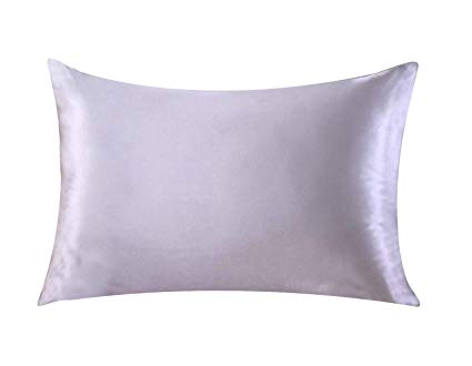 Silk Life Luxury Satin Pillow Case for Hair & Facial Skin to prevent wrinkles Hidden Zipper 1 Piece (pattern-1)