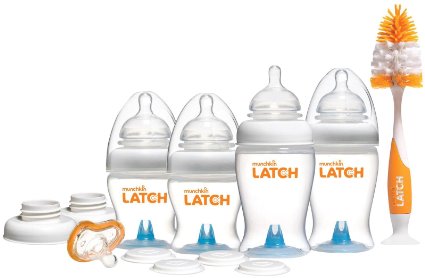 Munchkin Latch 12 Piece Newborn Bottle Gift Set, White