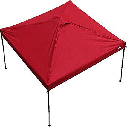 Ozark Trail 10' x 10' Gazebo Canopy Top - Red Color (Canopy Top Only). Includes: (1) 10 Feet X 10 Feet Canopy Top Only, and (1) Carrying Bag With Handle and Zipper. Canopy Frame Is Not Included.