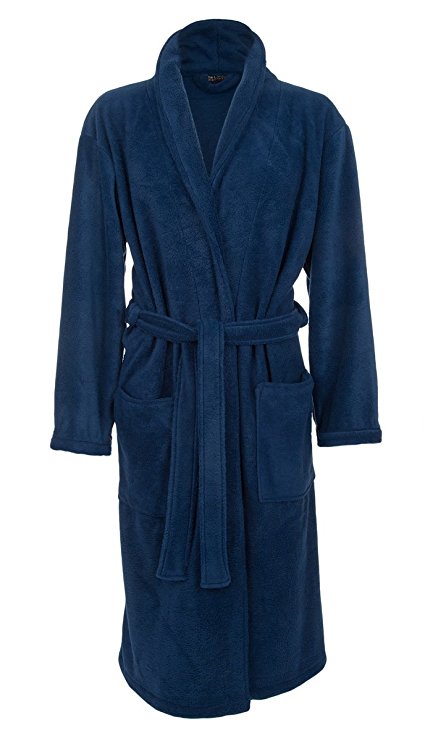Men's Fleece Robe by John Christian – Royal Blue