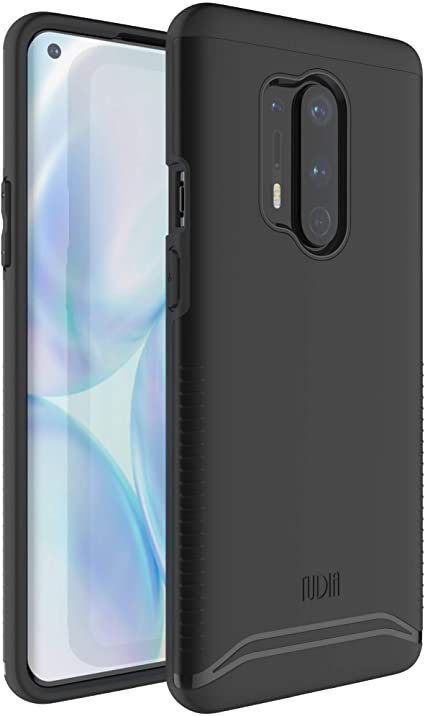 TUDIA Merge Designed for OnePlus 8 Pro Case, V2 Rugged Dual Layer Slim Protective Phone Case Cover for OnePlus 8 Pro (Matte Black)