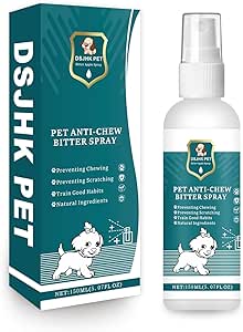 Bitter Spray for Dogs to Stop Chewing and Licking, 150ml - No Chew Spray for Dogs, Stop Licking Wounds and Hot Spots, Protecting Furniture, Pet Corrector Spray for Dogs, Alcohol Free/Non-Toxic