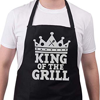 BBQ Apron Funny Aprons For Men King Of The Grill Barbecue Grill Kitchen Gift