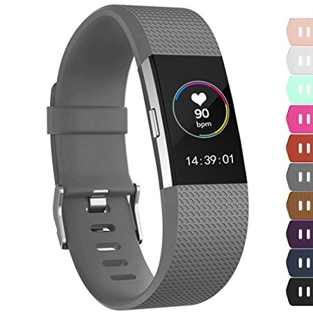 iGK For Fitbit Charge 2 Bands, Adjustable Replacement Sport Strap Bands for Fitbit Charge 2 Smartwatch Fitness Wristband