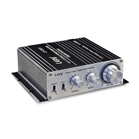 Mini Hi-Fi Stereo Power Amplifier, 50W x 2 RMS Class-T Digital Audio Amplifier for Auto Car/Boat/Motorcycle/Home Usage