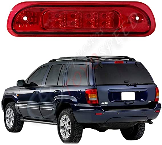 ZMAUTOPARTS LED Third 3rd Brake Light Rear Lamp Red Compatible with 1999-2004 Jeep Grand Cherokee