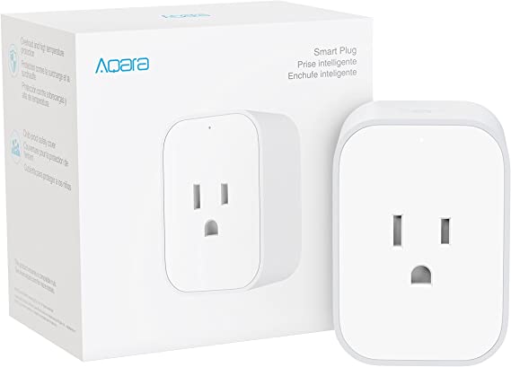 Aqara Smart Plug, Requires AQARA HUB, Zigbee, with Energy Monitoring, Overload Protection, Scheduling and Voice Control, Works with Alexa, Google Assistant, IFTTT, and Apple HomeKit Compatible