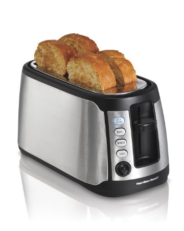 Hamilton Beach 24810C 4 Slice Long Slot Toaster with Stainless Steel Finish