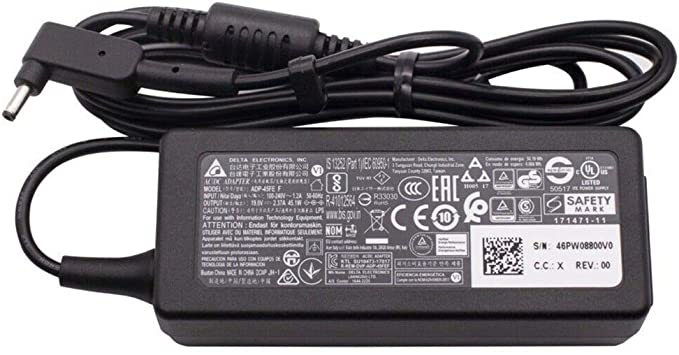 19V 2.37A 45W Delta Laptop Charger for Acer Chromebook 11 14 A13-045N2A C720 CB3-431 PA-1450-26 R11 Swift Spin 1 3 5 Aspire R14 R5 V3-371 Travelmate Series PA-1650-80 Pin Connector 3.0 x 1.1mm