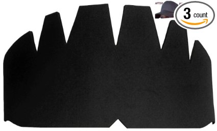 3 Pk. Black Baseball Caps Inserts| Fitted Caps| Hat Stretcher| Ball Caps & Brim Hat Crown Support| Flex Fit Cap and Snapback Hat Panel Liner| Hat Shaper Padding| Men’s and Lady’s Hats. 1 FREE INCLUDED