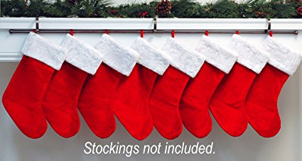 YuleRod Stocking Holder (for Large Families!) (Oil-Rubbed Bronze)