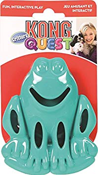 KONG Quest Critter Frog Toy, Small