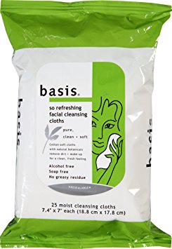Basis So Refreshing Facial Cleansing Cloths 25 ct