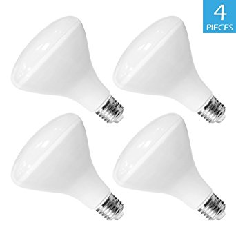 BWL 10W LED Light Bulbs BR30 - 65 Watt Equivalent, 800 Lumens, 2700K, Warm White, 4-Pack