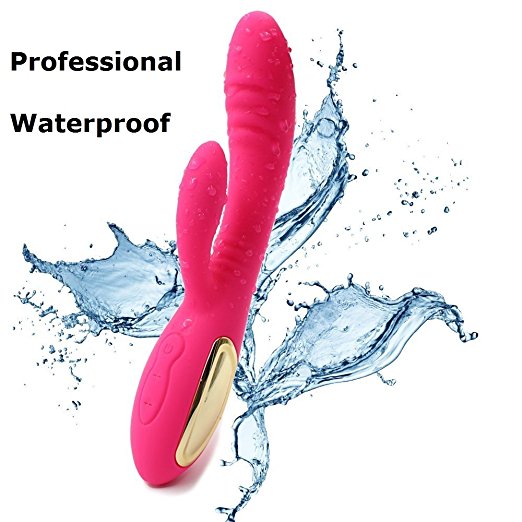 Tulip Rechargable Vibrator Wand Massager - Personal Electric 10 Speed Waterproof Cordless Super Strong Vibrator With Dual Motors, Safe Silicone Material