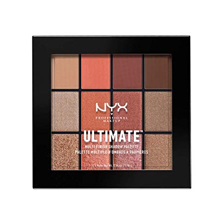 NYX PROFESSIONAL MAKEUP Ultimate Multi-Finish Shadow Palette, Warm Rust, 0.48 Ounce