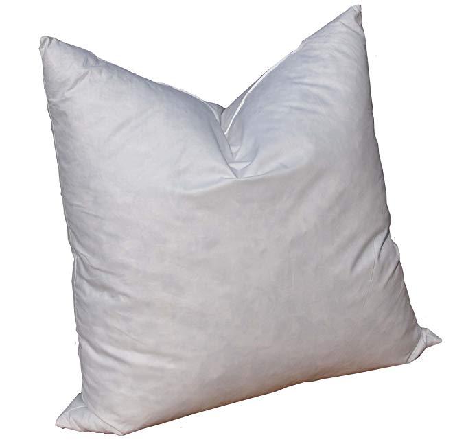 Pillowflex 95% Feather 5% Down Pillow Form Insert Stuffers Throw sham Covers Cushions (16 Inch 16 Inch)