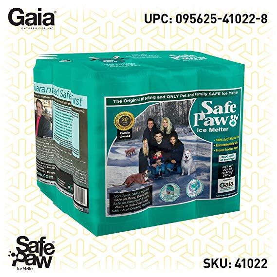 Gaia Enterprises, Inc. Safe Paw 100% Salt Free Ice Melter 22 lb Flexicube 41022
