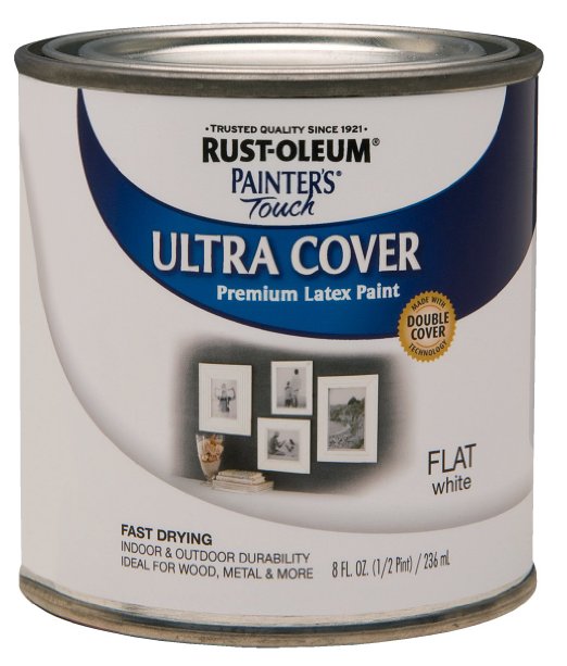 Rust-Oleum 1990730 Painters Touch Latex Flat White