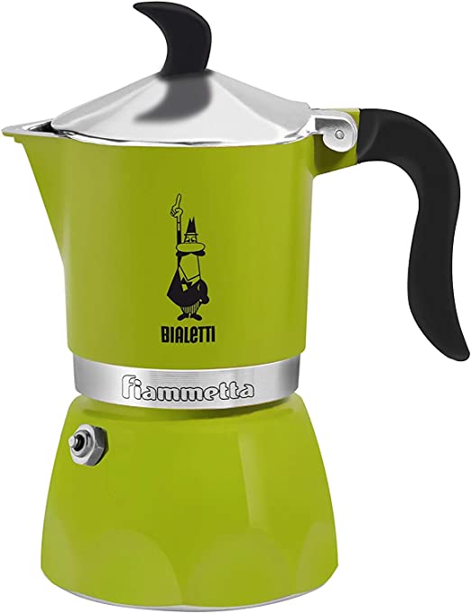 Bialetti Fiammetta Stovetop Espresso Maker (3-Cup, Green)