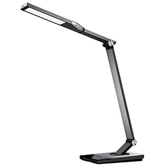 TaoTronics Metal LED Desk Lamp ( 5 Color Temperatures x 6 Brightness Levels, Memory / Favorite Function, 60-Minute Timer, Night Mode - Black )
