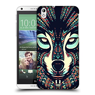 Head Case Designs Wolf Aztec Animal Faces Protective Snap-on Hard Back Case Cover for HTC Desire 816