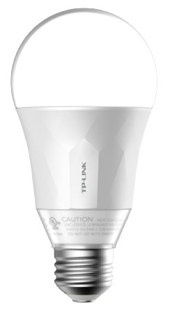 TP-Link Smart Wi-Fi A19 LED Bulb, Works with Alexa, 2700K Dimmable White, No Hub Required, 50W Equivalent,1-Pack (LB100)